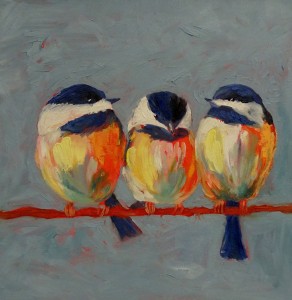 Charlotte Oiseaux huile              